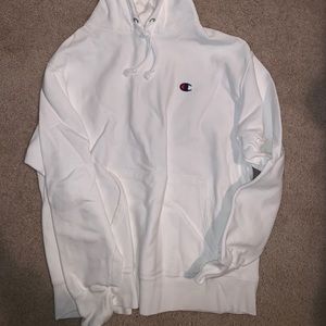 champion white hoodie